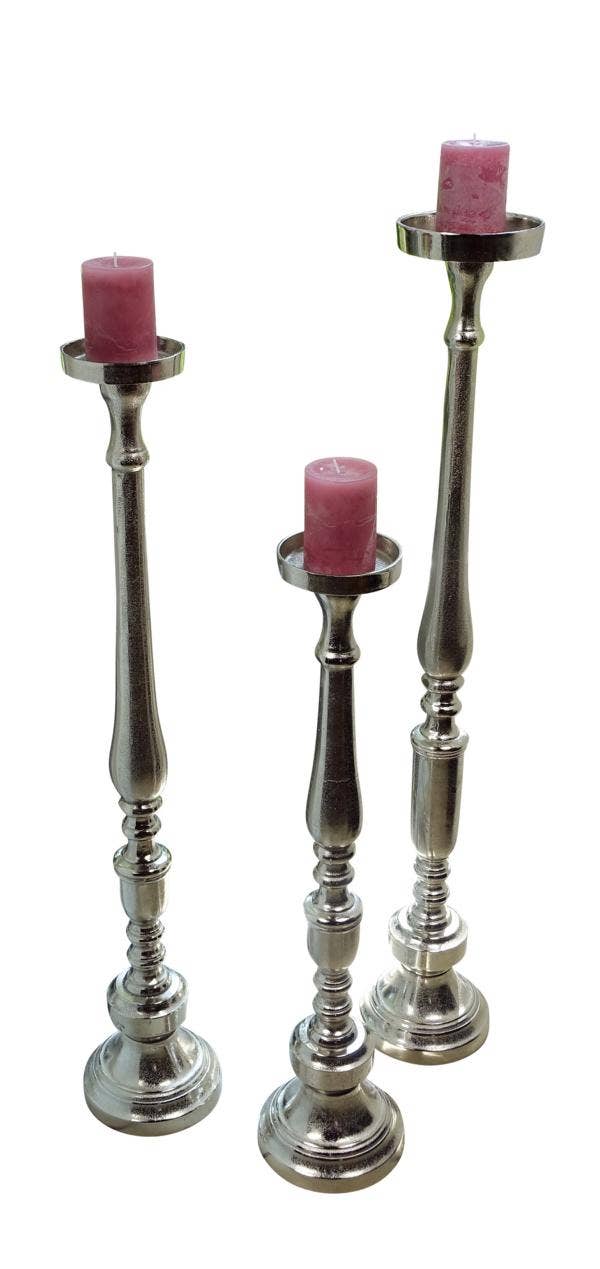 Michael & Philipp Noll e. K. – wholesale Candle holder – candlestick XXL silver2