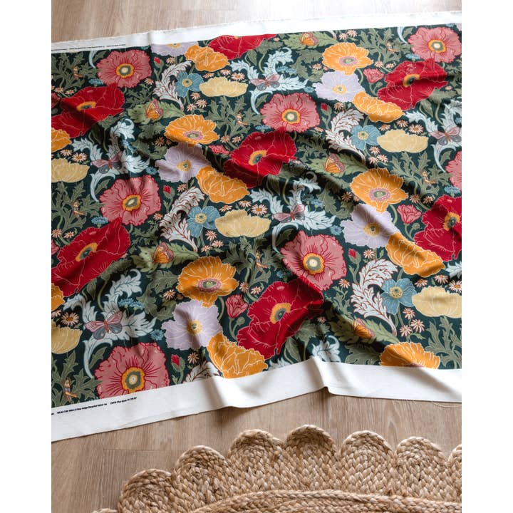 Recycled Eco-Velvet In Fleur Indigo for wholesale by Wear the Walls