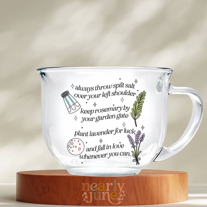 Practical Magic Witchy and Whimsical Chant Jumbo Mug for wholesale by Nearly June Design Co