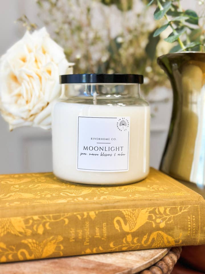 Moonlight Soy Candle for wholesale by RiverHomeCo.