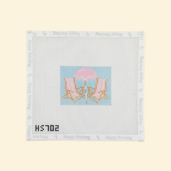 Happy Stitching - Wholesale DIY Craft Kit - Beach Bliss Luggage Tag Kit: All-In-One, Self Finishing Needlepoint Kit