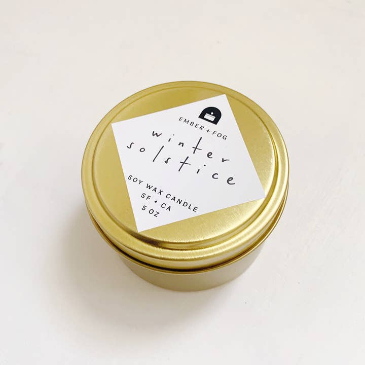 Ember + Fog - Wholesale Travel Candles - Winter Solstice - 5 oz Soy Candle (Pack of 3)1