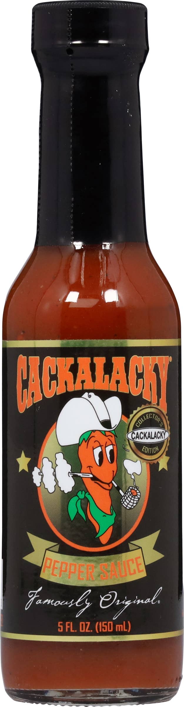 Cackalacky® - Vente Sauces piquantes - Cackalacky® Sauce au Poivre Jack (Étiquette Édition Collector)1