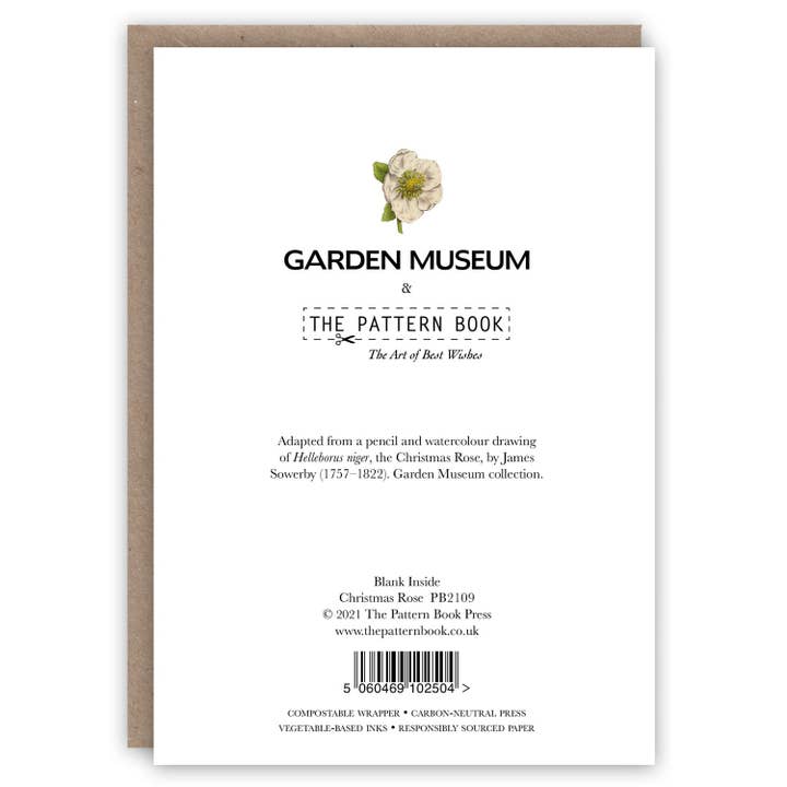 The Pattern Book - Vendita all'ingrosso Biglietti di auguri di Natale - Una rosa di Natale1