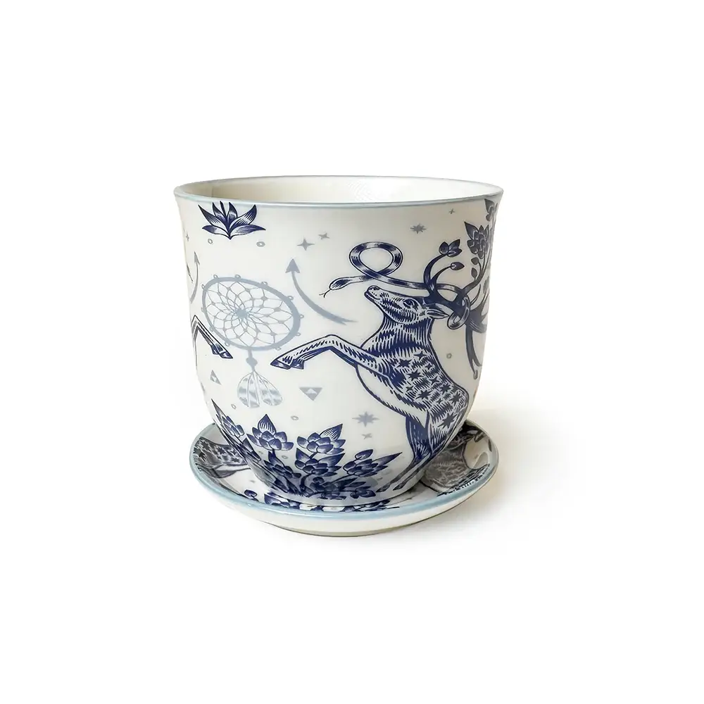 Chive UK - Vente Pot - Liberte 5 - Pot en porcelaine émaillée, motifs variés4