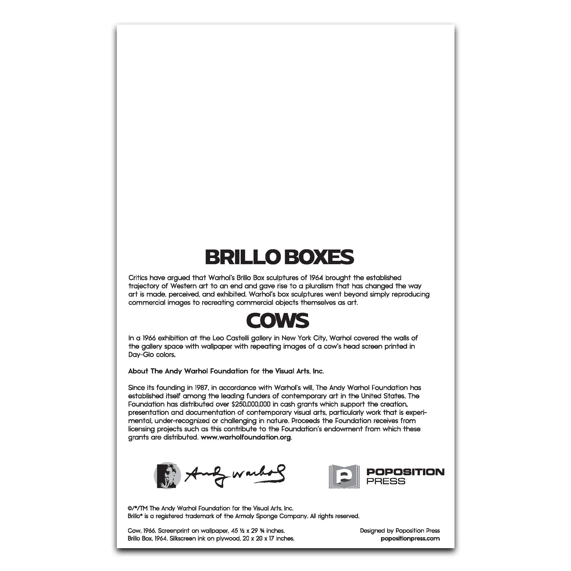 Poposition Press - Wholesale Everyday Greeting Card - Andy Warhol Brillo Box Sculptures Pop Up Greeting Card3