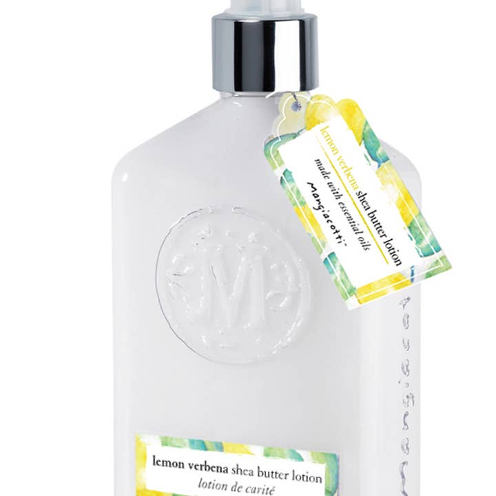 Lemon Verbena Shea Butter Lotion by Mangiacotti, 12oz bottle for wholesale by Boston International