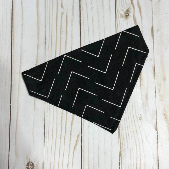 Black Arrrow Fabric Pet Bandana for wholesale by MDStickerShop