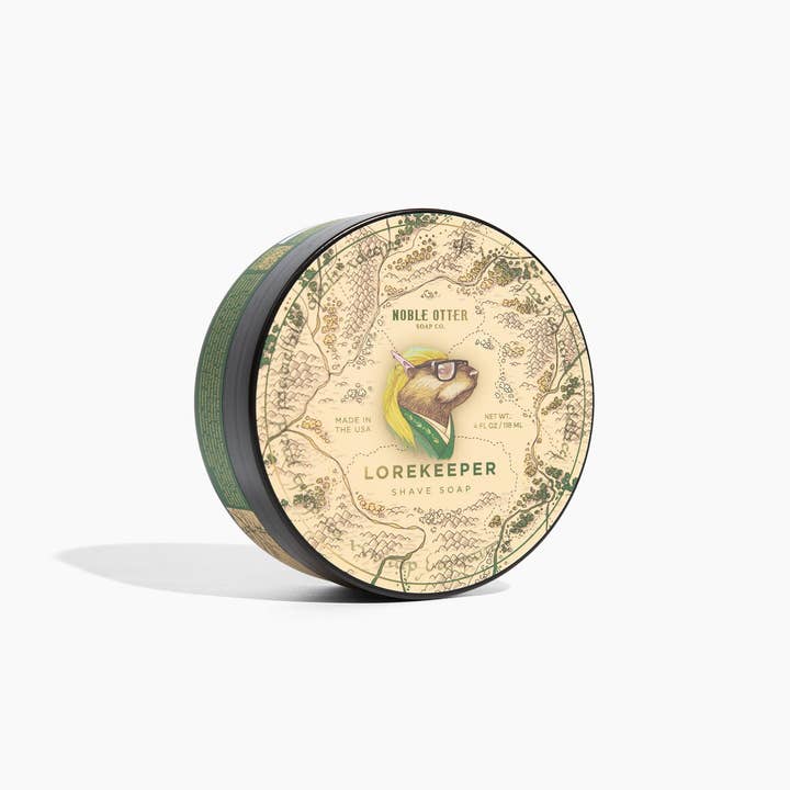 Lorekeeper Shave Soap for wholesale by Noble Otter Soap Co.