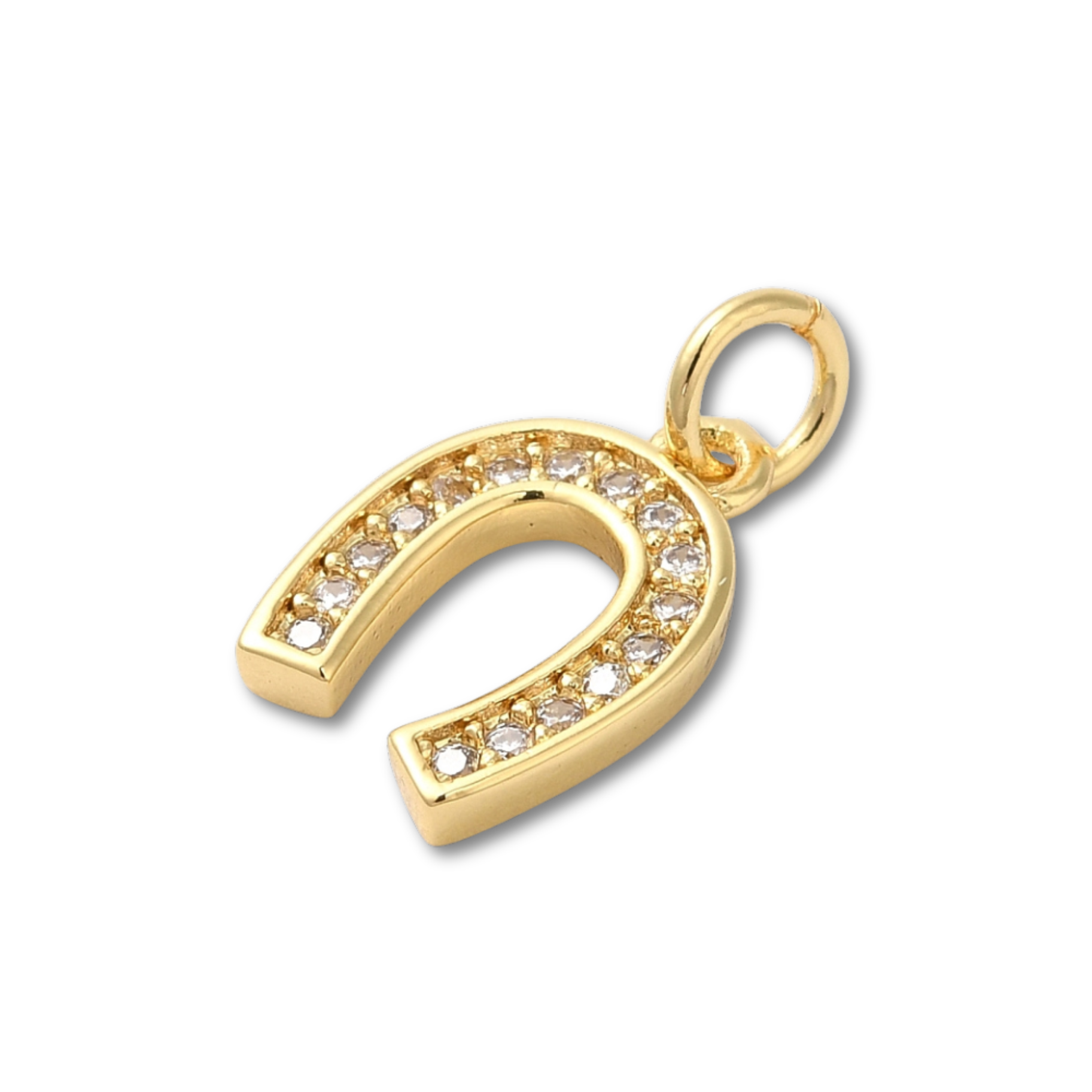 Love, Paige Designs - Wholesale Individual Charm/Pendant - 18k Gold Plated Brass Horseshoe Charm1