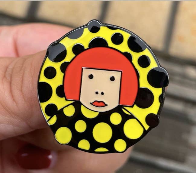 Great Modern Artists - Wholesale Lapel Pin/Button - Kusama Lapel Pin