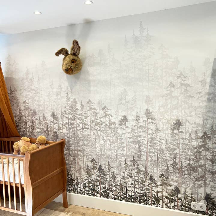 Walloha - Wholesale Wallpaper - Forest wallpaper - MISTY FOREST - Children's bedroom wallpaper11