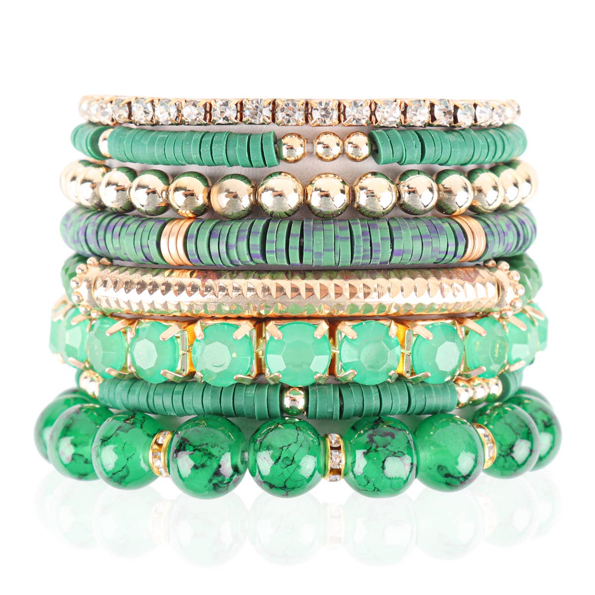 MYS Wholesale Inc - Vente Bracelet de perles - Bracelet extensible à breloques Fimo Ccb Mix8