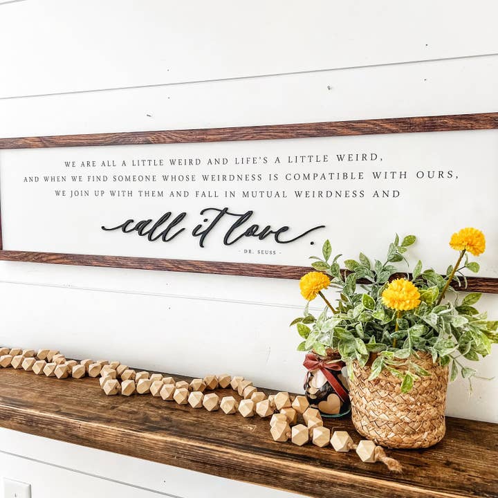 WillowBee Signs & Designs - Wholesale Sign - Dr. Seuss Weirdness Quote Sign5