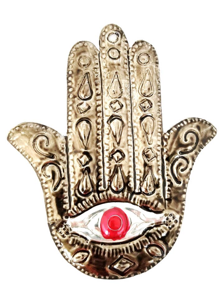 Tin Hamsa Hand för wholesale av Sedona Spirit