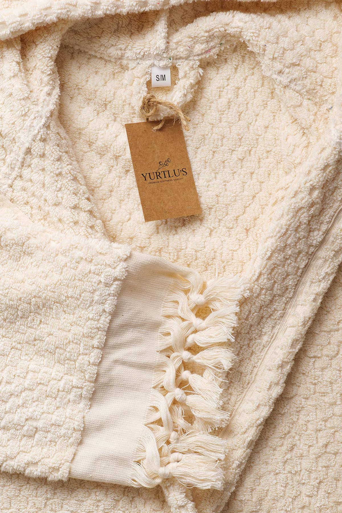 YURTLUS - Wholesale Robe - Women's - Unique 100% Cotton Pockets Bathrobe, Bubble Handwoven Robe80