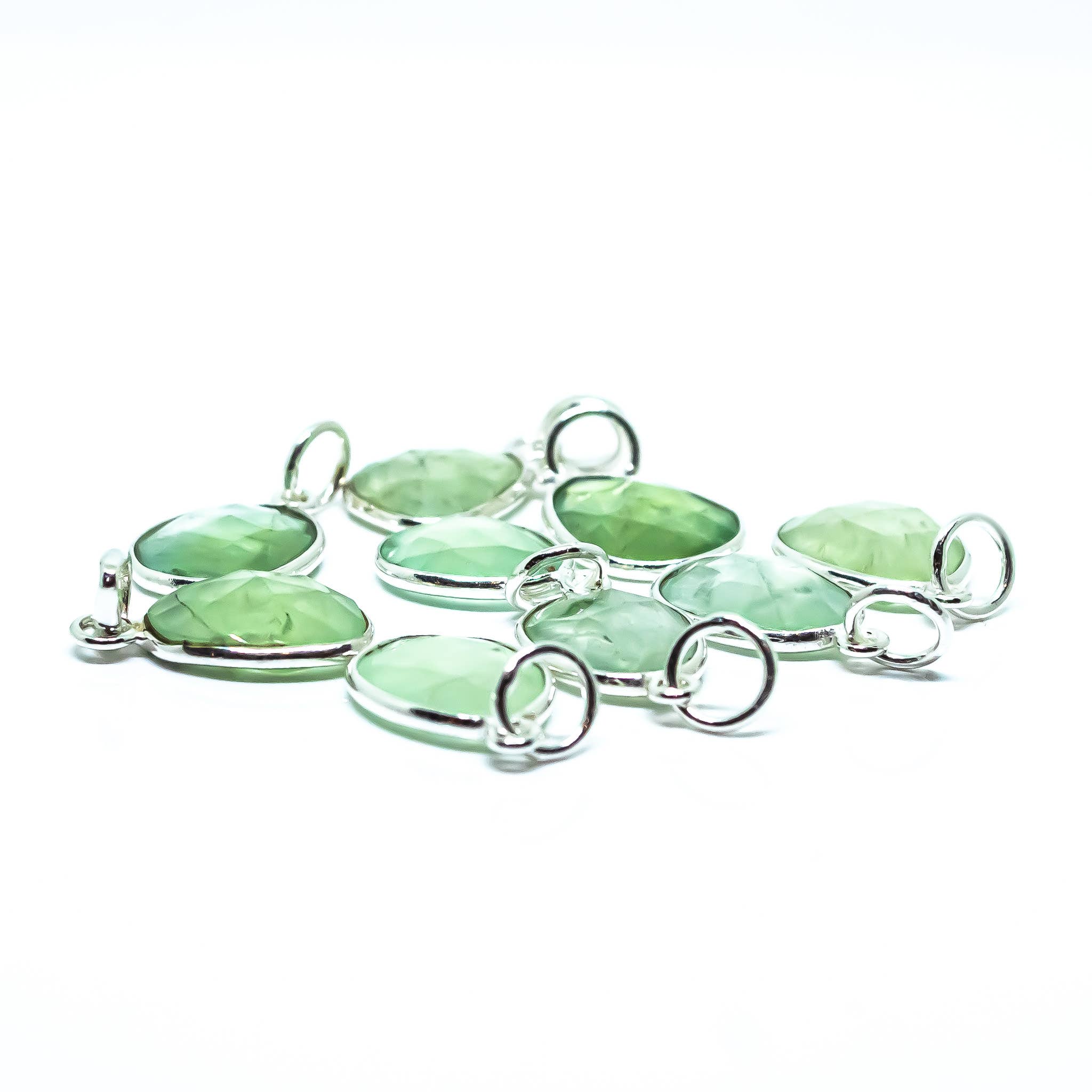 Quasar Gems USA - Vendita all'ingrosso Collana con ciondolo/pendaglio - Collana con pendente in argento sterling con pietra preziosa di prehnite2
