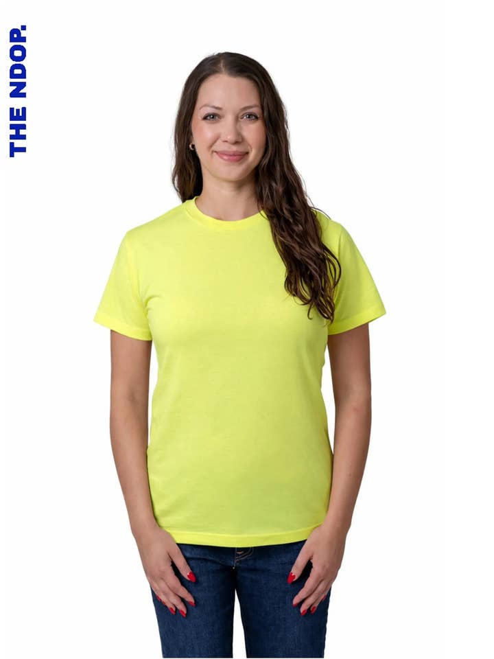 UNISEX SAFETY GREEN HEATHER for wholesale by The Ndop Apparel