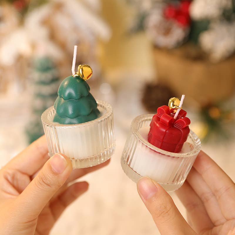 Candles Meta - Wholesale Novelty Candle - Christmas Tree Bear Glass Cup Atmosphere Scented Candle7