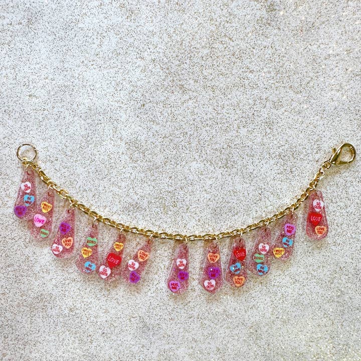 Coco's Musings - Wholesale Charm/Dangle Bracelet - Conversation Hearts Laufey Charm BraceletÂ