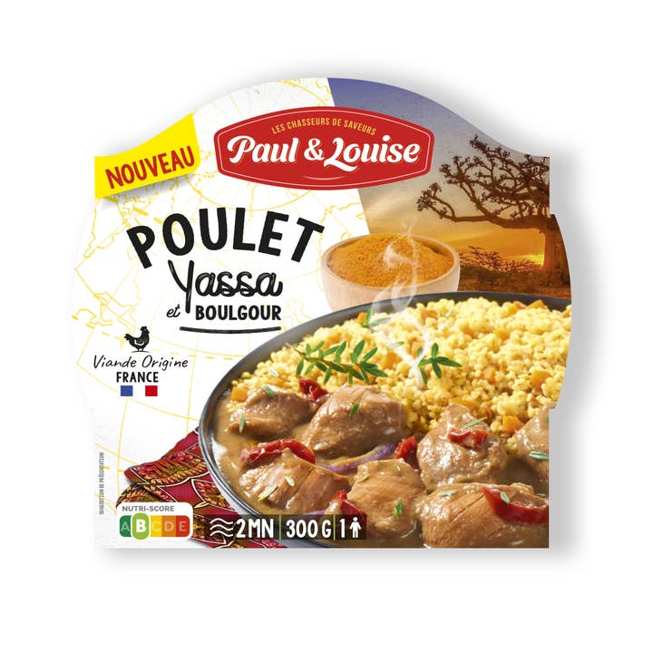 Yassa di pollo e bulgur (300 g) per la vendita all'ingrosso da parte di Paul & Louise
