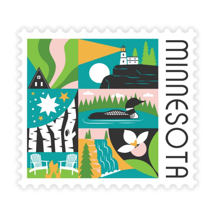 Escenas de la Plaza MN | Pegatina para venta al por mayor de Creative Compass