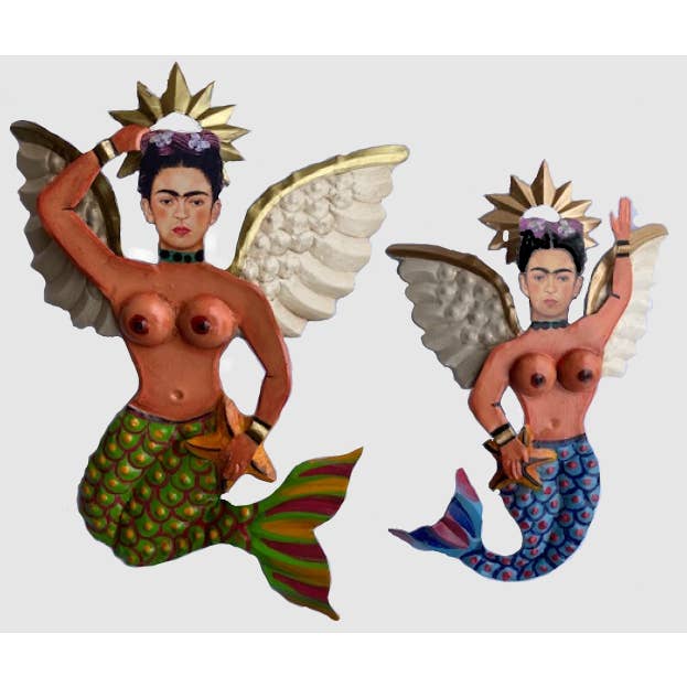 Corazon y Alma ~ Heart & Soul - Wholesale Wall Accent - La Sirena Frida Kahlo Mermaid