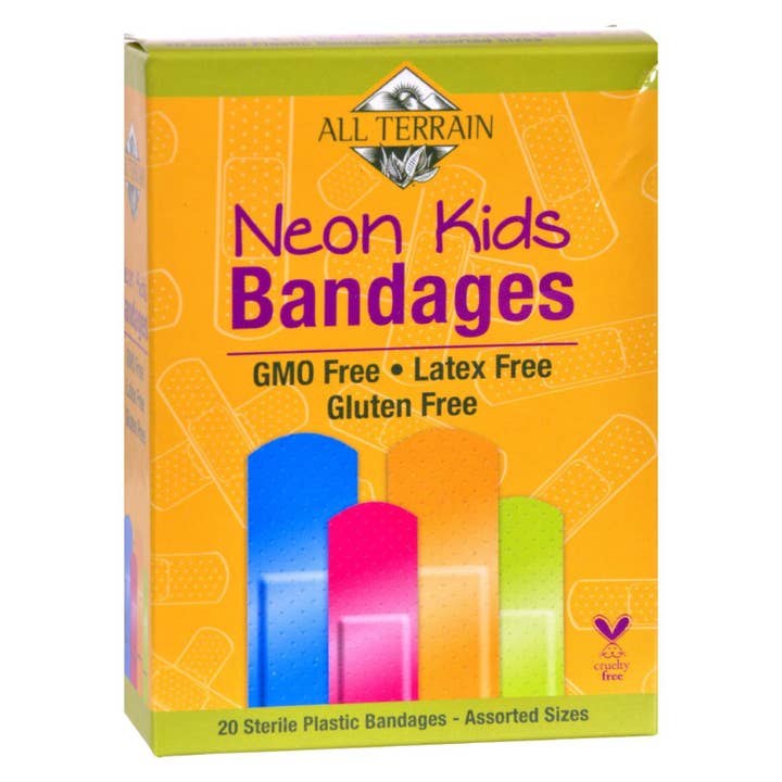 All Terrain - Bandages - Neon Kids - Assorted - 20 Count for wholesale by Everyday Supply Co