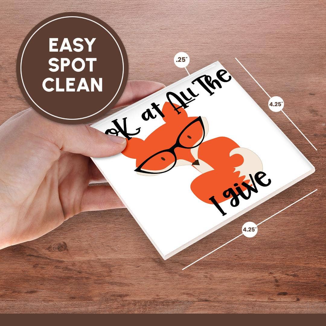 3dRose - Vendita all'ingrosso Sottobicchiere - 3dRose, Guarda Tutte le Volpi che Do, Sottobicchiere6