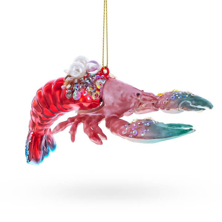 BestPysanky - Wholesale Ornament - Glam Lobster Glass Christmas Ornament1