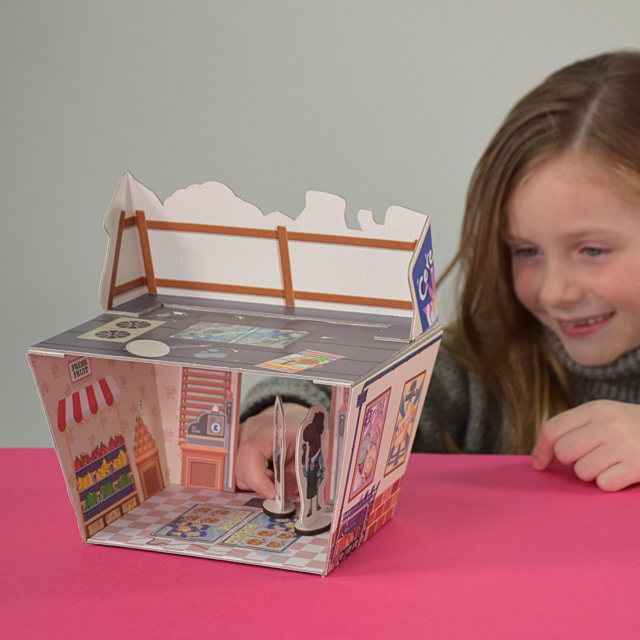 The Toy Tribe - Wholesale Toy Set - Kids - Super Duper Foods Supermarket Cardboard Playset1