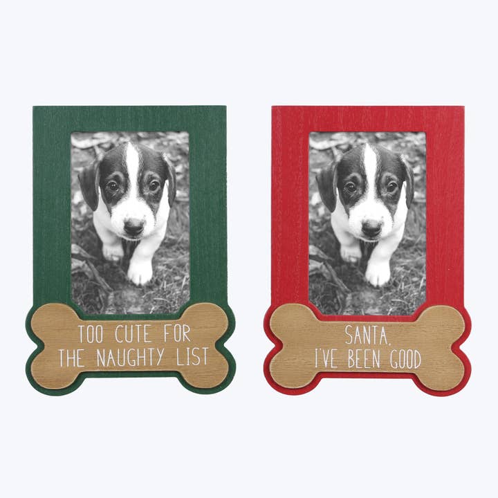 Cadre photo de Noël Wood Winter Whimsy 10x15 cm (4x6") - Ensemble pour la vente par Young's