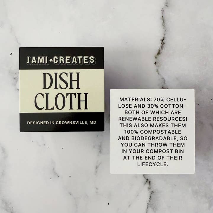 Jami Creates - Wholesale Dishcloth - Maryland Seasoning Patterned Swedish Dish Cloth1