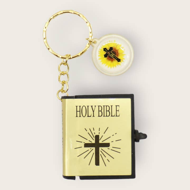 ONE COLOR Mini Holy Bible Key Chain JK5910-3 (12PC) for wholesale on Faire13