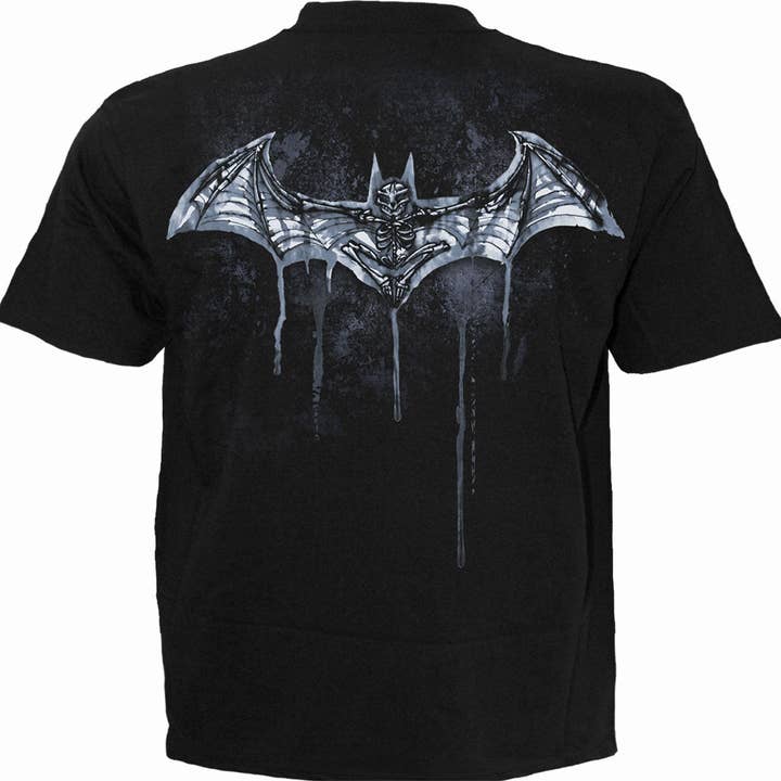 Spiral – T-shirt gráfica - Unissexo por atacado – BATMAN - NOCTURNAL - Camiseta Preta1