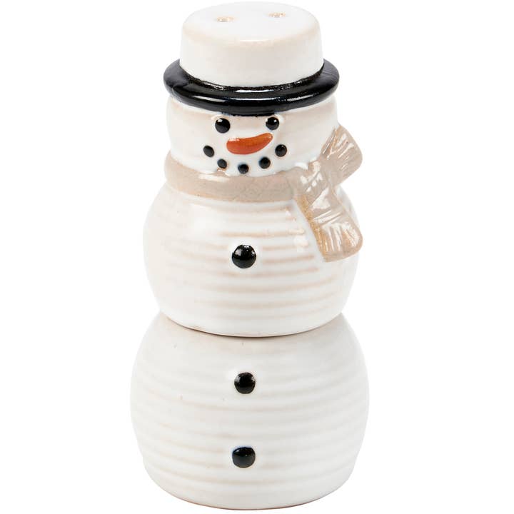 Primitives by Kathy - Wholesale Salt & Pepper Shaker Set - Snowman Salt and Pepper Shakers