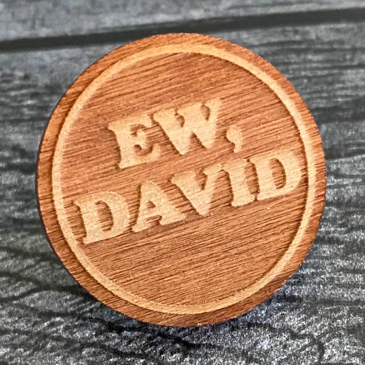 The Silver Spider - Wholesale Lapel Pin/Button - Ew David Wooden Pin wood0