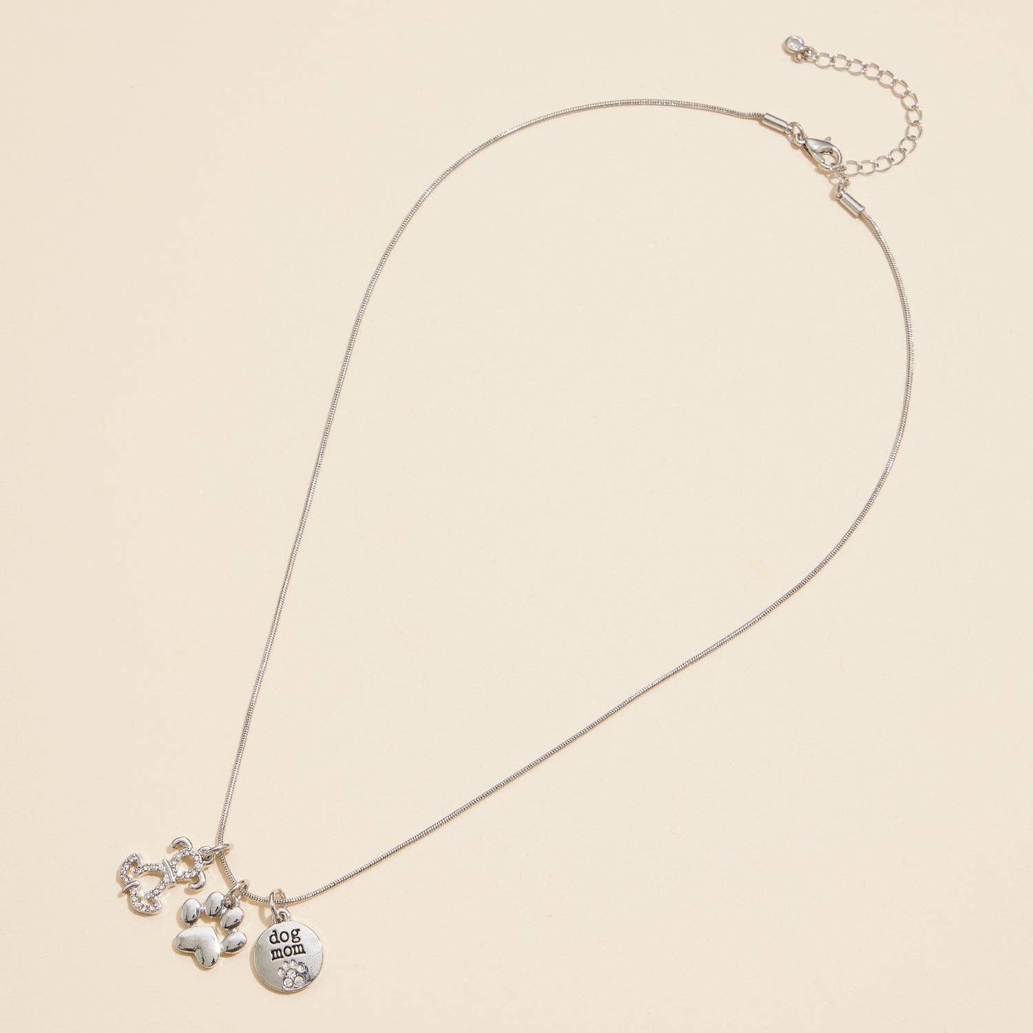 Dog Lover Charm Necklace – Gold Dipped Paw Pendant for wholesale on Faire4