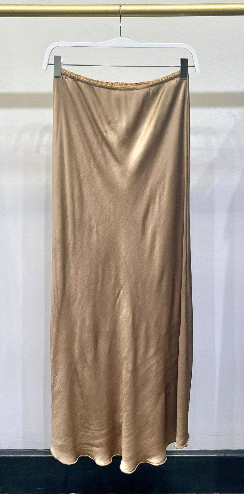 MILIO MILANO – wholesale Kjol - Dam – SILKESLIPSKJOL MED SPETSELASTISK MIDJEBAND (9298/235110)26