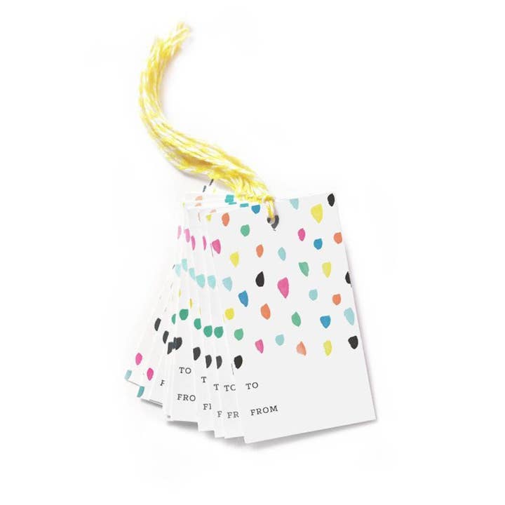 Confetti Gift Tags - Pack of 10 for wholesale by LoveLight Paper
