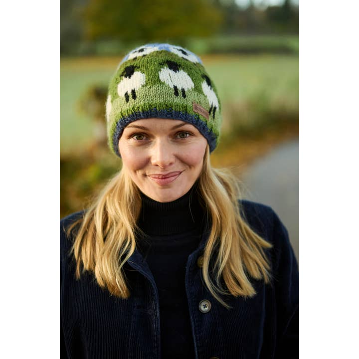 Flock of Sheep - Knitted Wool White Sheep Winter Beanie Hat and other Purchase Wholesale fleece beanies. Free Returns & Net 60 Terms on Faire trending on Faire.