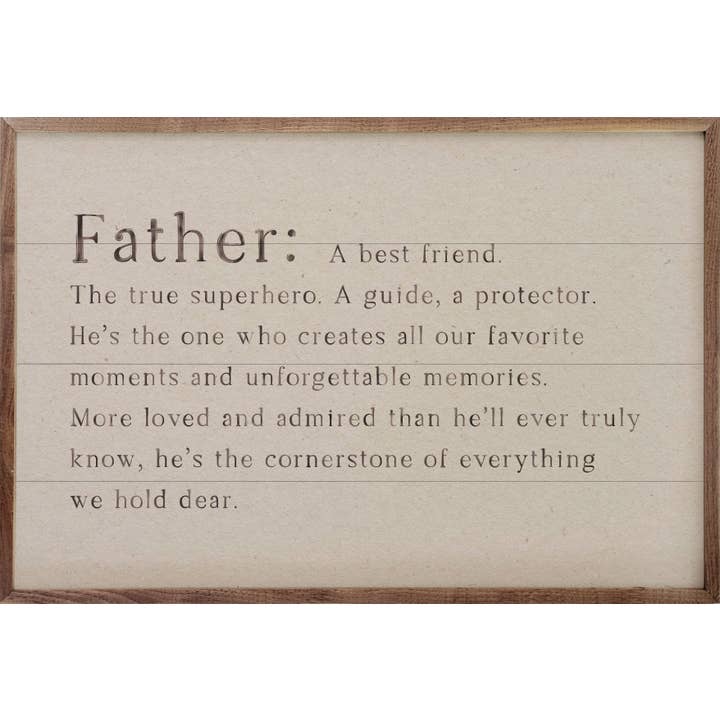 Family Definition Father for wholesale by Kendrick Home