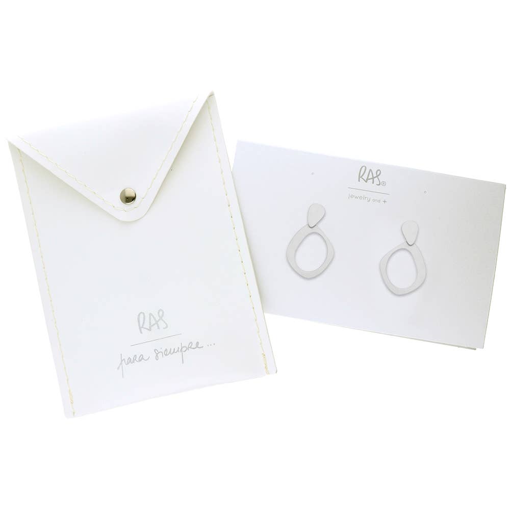 RAS - Wholesale Stud/Post Earrings - Too Much Silver Plated Small Pendants1