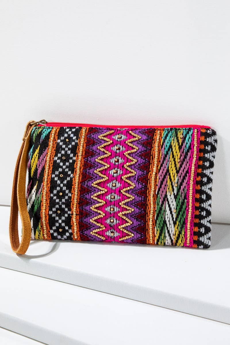 Anais Handmade Ethnic Pattern Clutch for wholesale on Faire6