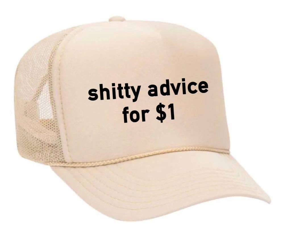 Inappropriate Trucker Hats - Wholesale Trucker Hat - Unisex - Shitty Advice for $1 Trucker Hat23