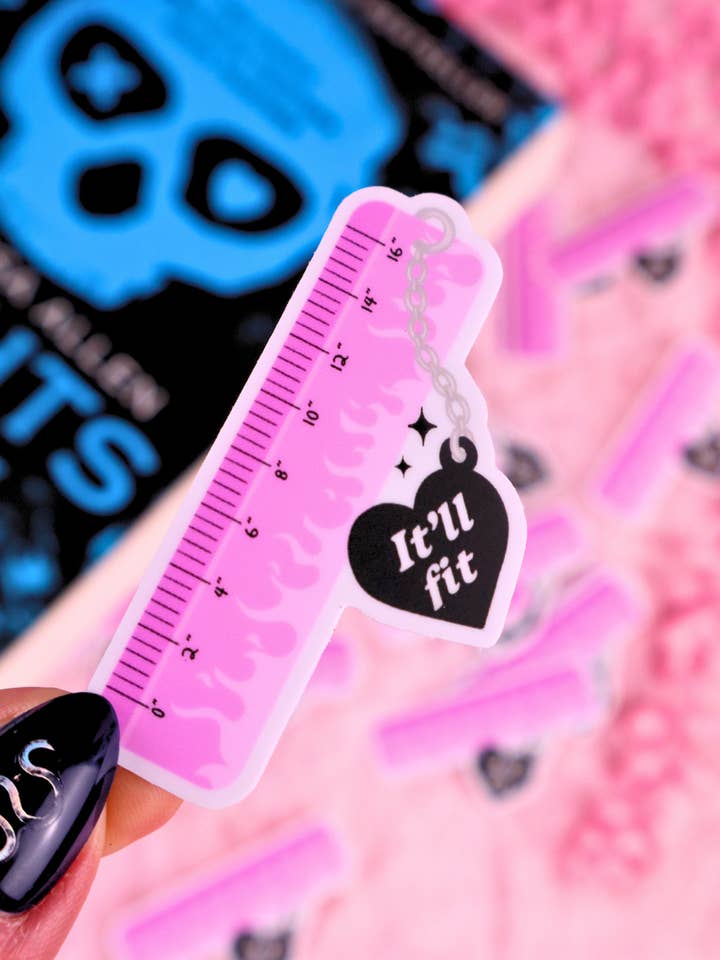 Det passer Vinyl Vandtæt Boglig Mørk Romantik Klistermærke for engroshandel hos Miessol