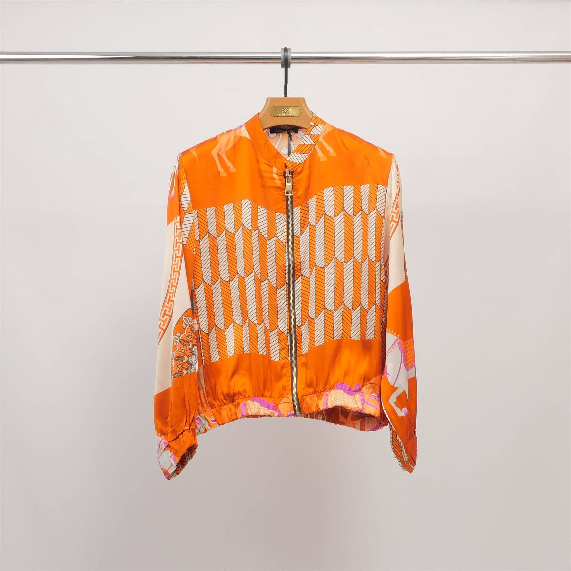 Cecile Wang - Wholesale Jacket - Women's - Horse print jacket in silk viscose KD8772VS-23