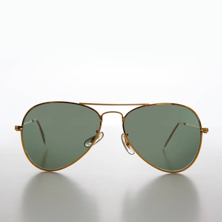 Small Classic Aviator with Glass Lens - Hawker for wholesale by SUNGLASS MUSEUM