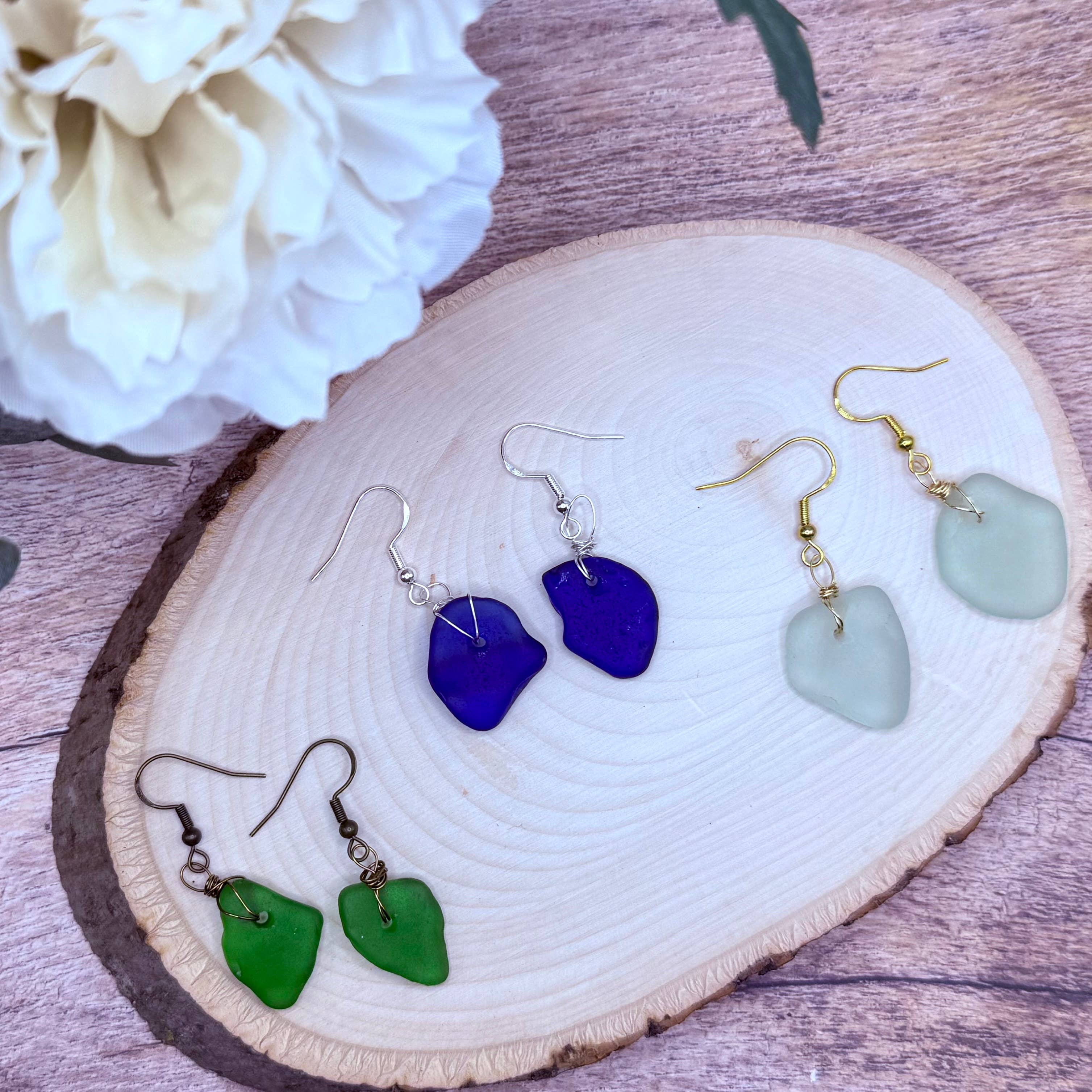 Cyn Elizabeth Studios - Vendita all'ingrosso Orecchini pendenti - Orecchini in vetro di mare Salt & Story7