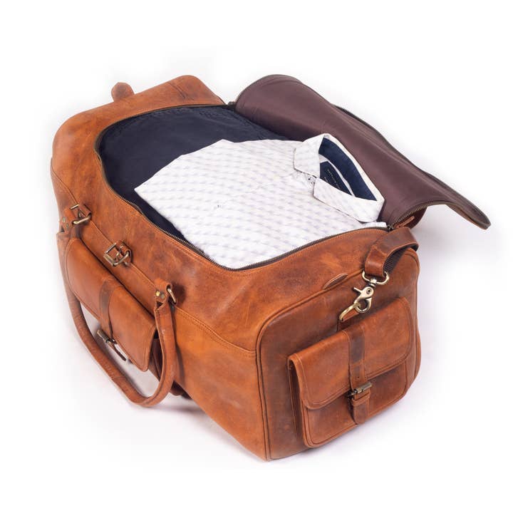 Dotch Leather - Vendita all'ingrosso Sacca da viaggio - Uomo - Borsone in pelle Mahi - Borse da viaggio da uomo